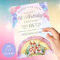 1st birthday fairytale | princess invitation | pink anniversary